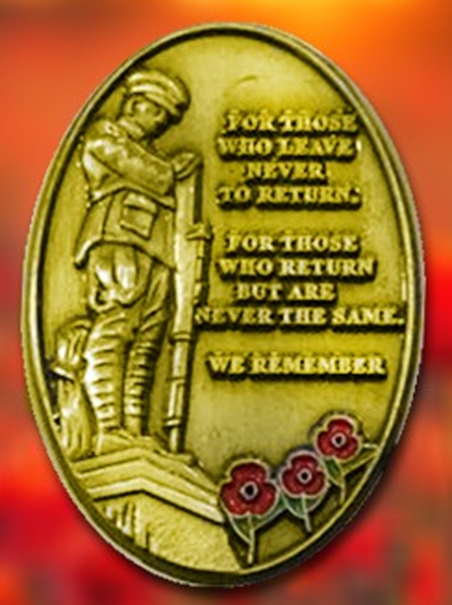 We Remember Plaque Remembrance Badge – Christian Nationalist Store